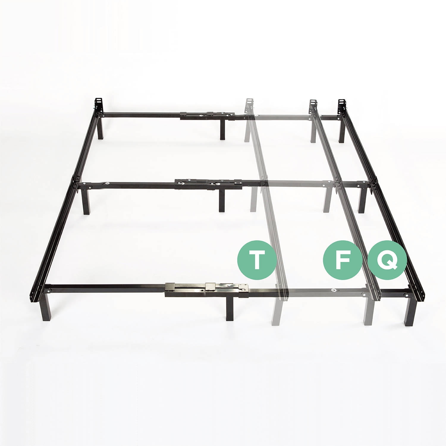 Spa Sensations 7" Low Profile Adjustable Steel Bed Frame Easy No