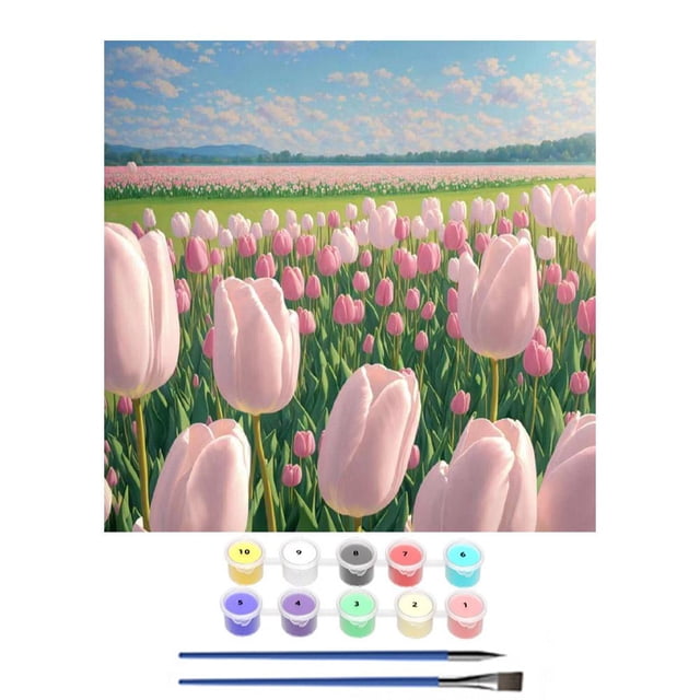 Digital Oil Painting for Home Decor, 20*20 cm/7.88*7.88 inch, Color as Shown, Single Piece Included