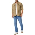 thumbnail image 2 of INSPIRAR CHIC Camisas de Trabajo Casual para Hombre de Manga Larga con Botones y Bolsillos para Pesca y Senderismo M Caqui, 2 of 6