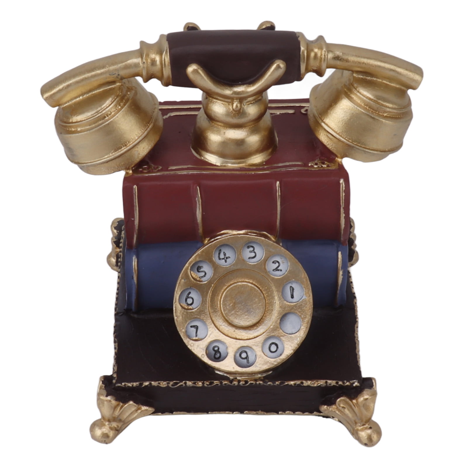 Vintage Telephone Decor, Classical Multifunctional Handcrafted Decorative Phone Model Resin For