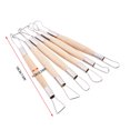 thumbnail image 3 of 6pcs/set Clay Sculpting Tools Metal Tools Art Wood Art Craft Modeling Tools Sculpture Modeling Accessories, 3 of 8