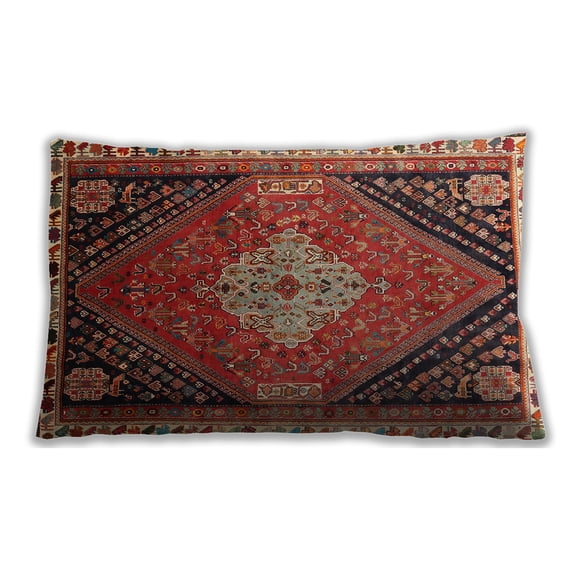 Ahgly Company Outdoor Rectangular Traditional Lumbar Throw Pillow, 13 inch by 19 inch