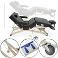 thumbnail image 6 of Saloniture Professional 4-Section Electric Lift Massage Table  - Includes  Armrest, Headrest, Face Cradle and Bolster - Black, 6 of 8