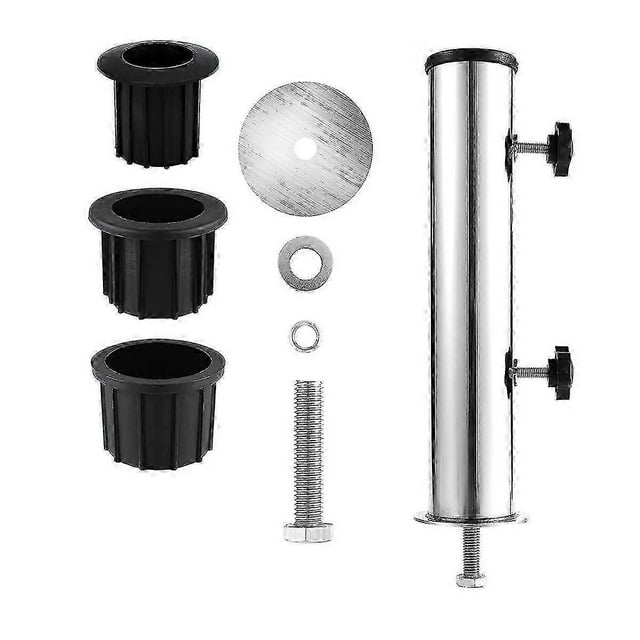 Umbrella Pole Mount Stand Tube Set, Outdoor Parasol Base Holder Insert Pipe Sleeve, For Outside GarA2024120586
