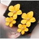 thumbnail image 4 of Pendientes Sense Pendientes Estilo Pendientes Distintivos Multicolor Doble Capa Flor Pendientes Sencillos para Mujer, 4 of 6