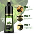 thumbnail image 4 of 250ml Fast Black Hair Shampoo Organic Natural Plant Hair Dye Plant Essence Permanent Black Hair Color Dye Shampoo For Women Men Cover Gray White Hair, 4 of 5