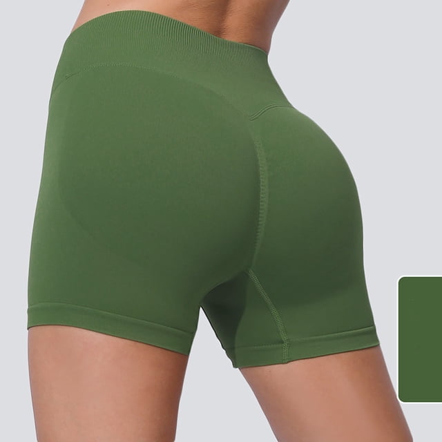 TNDBKQWR Shorts pour Femmes Course Yoga Short Jogging Shorts Femmes Compression Shorts de Vélo Femmes Pas Chers Shorts d'Entraînement pour Femmes(Vert,m)