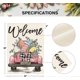 thumbnail image 2 of Welcome Easter Eggs Truck Garden Flag 12x18 inch -sided, double rustic farm house garden exterior decoration, 2 of 5