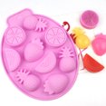 thumbnail image 7 of Multi-Use Grade Silicone Tray, Chocolate Candy Molds, Silicone Molds for Candles, Making Molds, 9X7X0.5 in 9-Cavity Fruit Themed Design Including Strawberry, Orange, Watermelon, 7 of 7