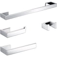 thumbnail image 1 of BAGNOLUX Bathroom Hardware Set, Bath Towel Holder Set SUS304 Stainless Steel, Towel Rack for Wall Mounted, Chrome Bathroom Accessories Set Fixture Heavy Duty, Polished Chrome, 1 of 7