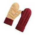 thumbnail image 1 of ERK 1Pcs Winter Mittens For Warm Fleece Knit Thick For Cold Weather, 1 of 4