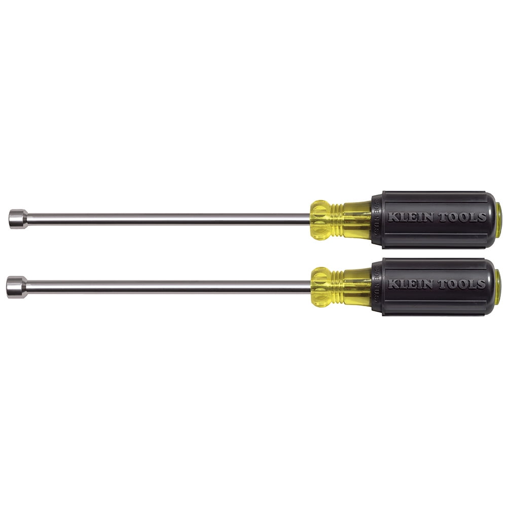 Klein Tools 646M Nut Driver Set 6-Inch Shafts, Magnetic 2 Pc