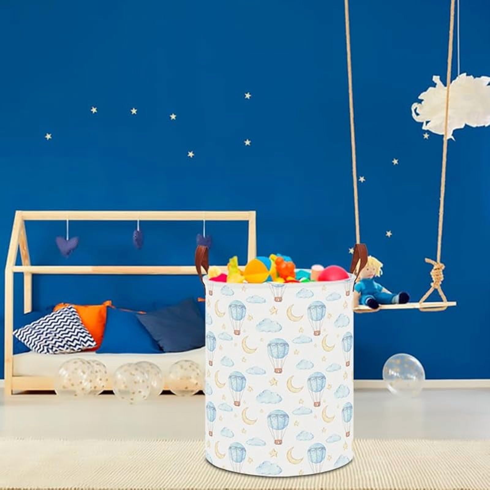 Kids Laundry Basket,Waterproof Baby Boys Nursery Hamper,Collapsible Fabric Storage Container,Toys Bin,Room Decor,Gift Basket