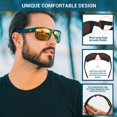 thumbnail image 3 of Gafas de sol deportivas TOREGE TR24 polarizadas para hombre y mujer, 3 of 6
