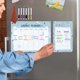 thumbnail image 1 of Planificador mensual en blanco para refrigerador, calendario de pared magnético de borrado en seco, pizarra blanca, 1 of 7