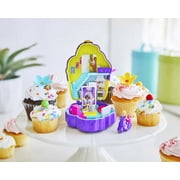 Polly Pocket Pocket Sweet Treat Cupcake Cafe-Themed Compact with Dolls