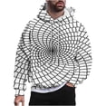 thumbnail image 1 of Rbaofujie Chemises à Manches Longues pour Hommes Chandails en Molleton à Capuche Mode Décontractée Col Rond Imprimé Pull Manches Longues Hauts Chandails en Molleton Chandails en Molleton pour Hommes, 1 of 6