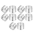 thumbnail image 1 of 10 Packs Hollow Out Napkin Rings Holders Serviette Buckle Holder for Wedding Party Dinner Table Decoration, 1 of 6