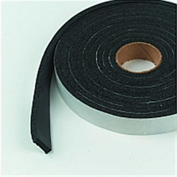 6593 0.25 x 0.75 in. x 10 ft. Black Marine & Automotive Weatherstrip Closed Cell Tape