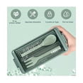 thumbnail image 2 of Lonchera 3 Niveles Topper 1000ml  con Cubiertos Verde, 2 of 5