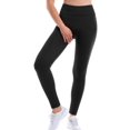 thumbnail image 4 of MixMatchy Women's Soft Fleece Lined High Waist Solid Leggings, 4 of 5