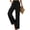Black, variant on jinghuiyue Womens Wide Leg Pants High Waisted Straight Leg Casual Palazzo Lounge Beach Trousers with Pockets M