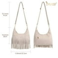 thumbnail image 6 of JASGOOD Fringe Purse Western Cowgirl Boho Bags for Women Tassel Crossbody Bag Vintage Suede Leather Handbag, 6 of 7
