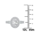 thumbnail image 4 of SZUL Women's 1 1/2 Carat TW Oval Lab Grown Diamond Engagement Ring in 14K White Gold, 4 of 6