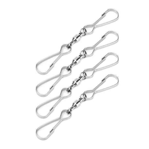 10 Ganchos Para Colgar De Acero Inoxidable, Gancho En Espiral Giratorio De 360 grados, Gancho Para Campanas De Viento De Alta Resistencia, Gancho Para Comedero De