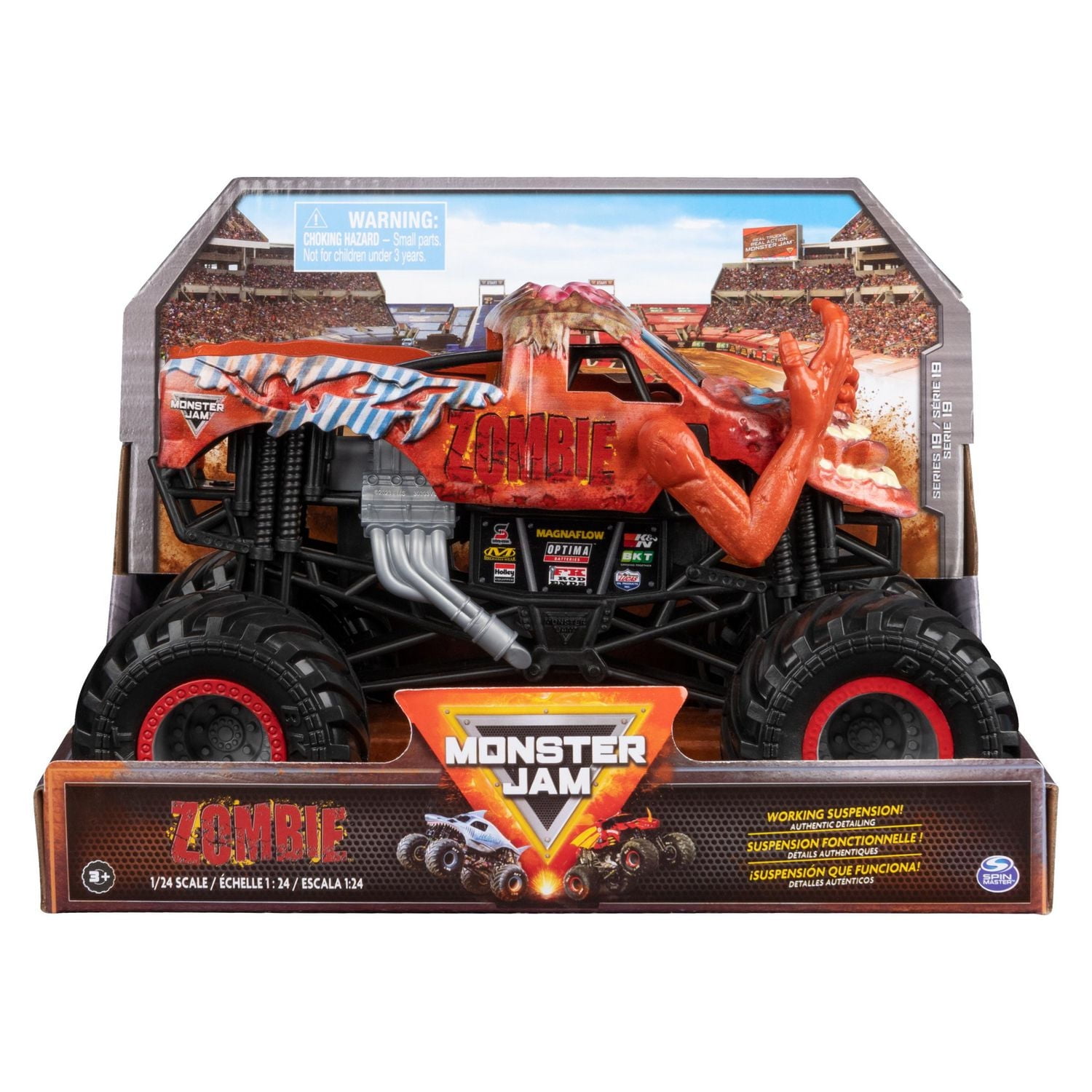 Monster Jam, Official Zombie Monster Truck, Collector Die-Cast
