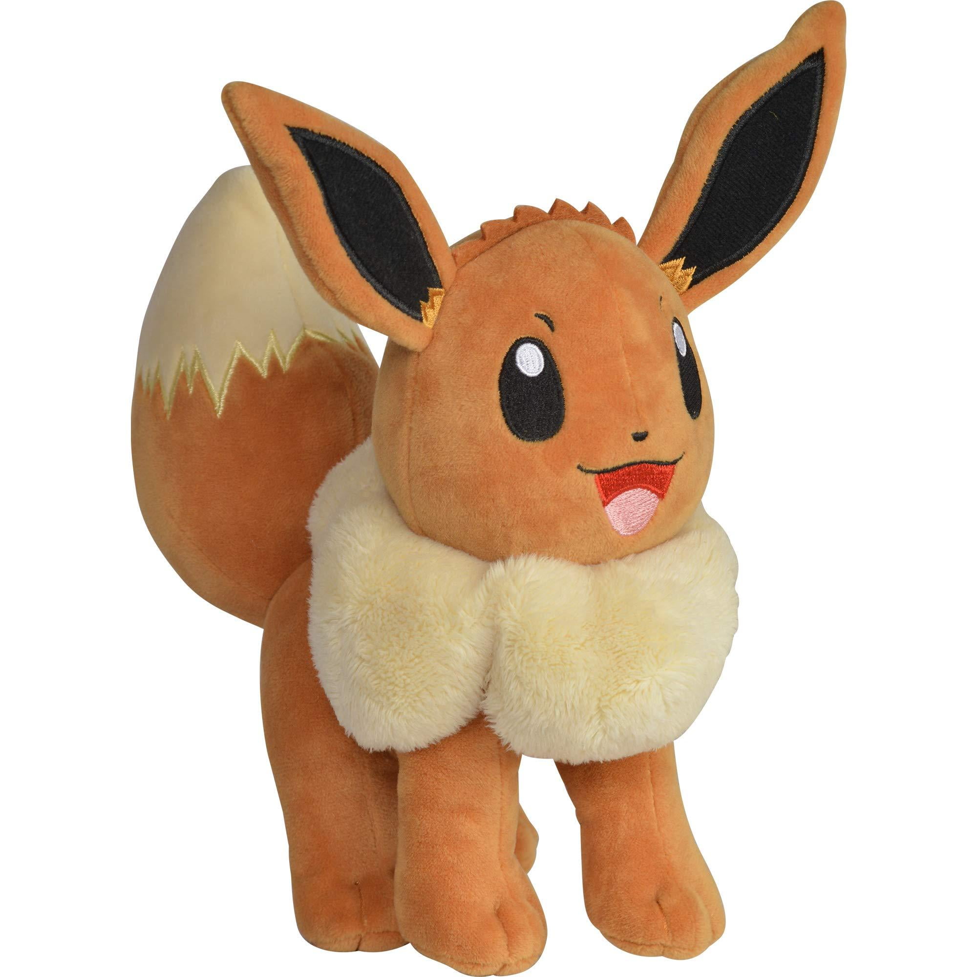 pikachu and eevee plush