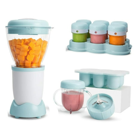 

Baby Complete Food-Making System - with 200 watt Motor Base 32-Oz Batch Bowl & Lid (Blue)