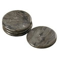 thumbnail image 2 of Creative Home Champagne Marble 4 Piece Coaster Set (4" Diameter), 2 of 4