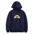 thumbnail image 3 of Sudadera con capucha de los trillizos de Sturniolo Sudadera con capucha Let's Trip Rainbow Sudadera unisex de moda divertida e informal, 3 of 5