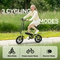 thumbnail image 4 of Ktaxon 14" Electric Bike for Adults, 550W Peak Motor Foldable Ebike, 36V 7.5AH Battery, LCD Digital Display, UL2849, Green, 4 of 9