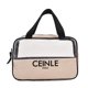 thumbnail image 1 of Bolsa de aseo transparente PU, bolsa de cosméticos de maquillaje de cáñamo, bolsa de viaje transparente para mujeres y hombres, 1 of 5