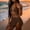 Coffee, variant on Metal Ring Triangle Bikini Three Piece Swimsuit with Ruched Shorts Cover Up White S