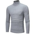 thumbnail image 4 of Utoimkio Men's Slim Fit Thermal Mock Turtleneck T-Shirts Long Sleeve Lightweight Pullover Sweater Basic Designed Undershirt Pullover Shirts, 4 of 5