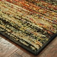thumbnail image 2 of 12' Gold and Slate Abstract Runner Rug, 2 of 2