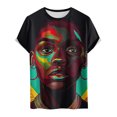 thumbnail image 5 of Runfenguu Mens Oversized Graphic Tee Summer Printed Casual Crewneck Shirt Fashion Muscle Harajuku Tee Tshirt, 5 of 5