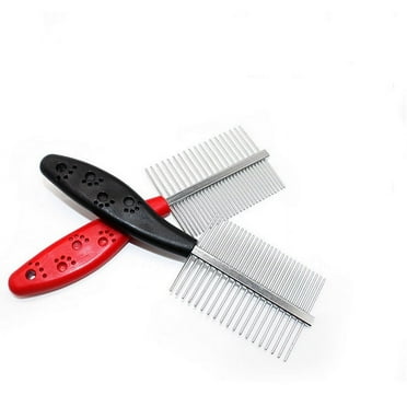 Clearance under $5 kladzum Pet Grooming Brush and Metal Cat Brush Dog Brush for Shedding, Dogs Grooming Supplies Dogs Shedding Tools Stainless Steel Antistatic Pet Hair Grooming Comb Slicker Brush