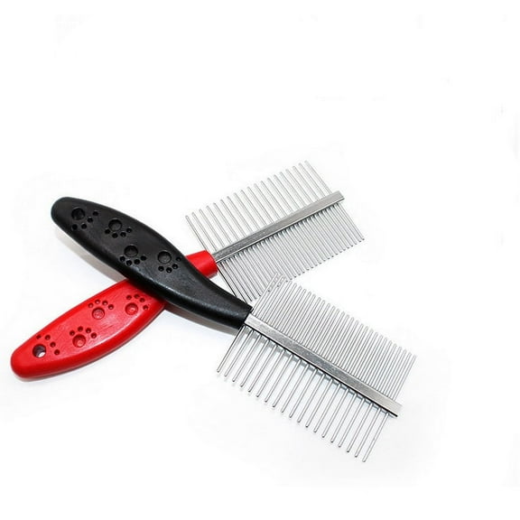 kladzum Pet Grooming Brush and Metal Cat Brush Dog Brush for Shedding, Dogs Grooming Supplies Dogs Shedding Tools Stainless Steel Antistatic Pet Hair Grooming Comb Slicker Brush