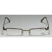 New Ogi 2204a Mens/womens Designer Half-rim Brown Classic Shape Brand Name Affordable Frame Demo Lenses 44-21-140 Eyeglasses/eye Glasses