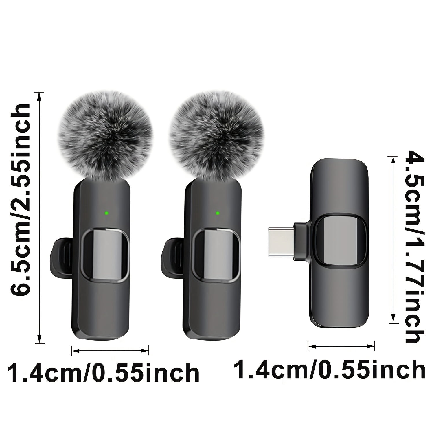 Wireless Lavalier Microphone System, Ultra-low Latency, Noise Reduction, Auto Mute, Long Battery, for Live Streaming, Interviews, Video, Online Teaching (K9/K11-BK/PK) - Clearance