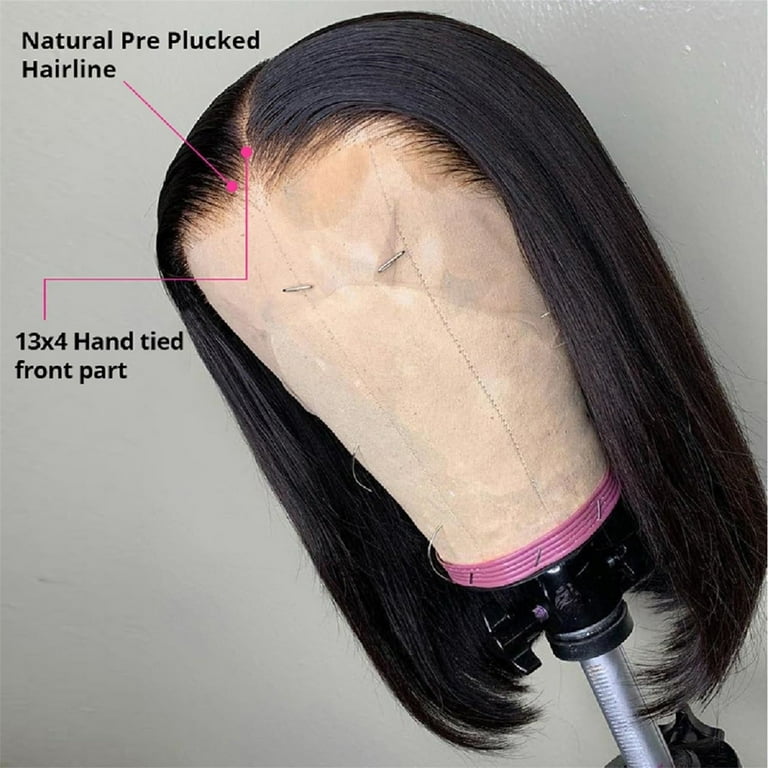 Kiqiang wig Wigs Human Hair Clearance Same Day Delivery Items Prime Makeup Prime Day Deal Bob Wig Human Hair 13x4 Bob Lace Front Wigs Human Hair Pre Plucked With Baby Hair 180