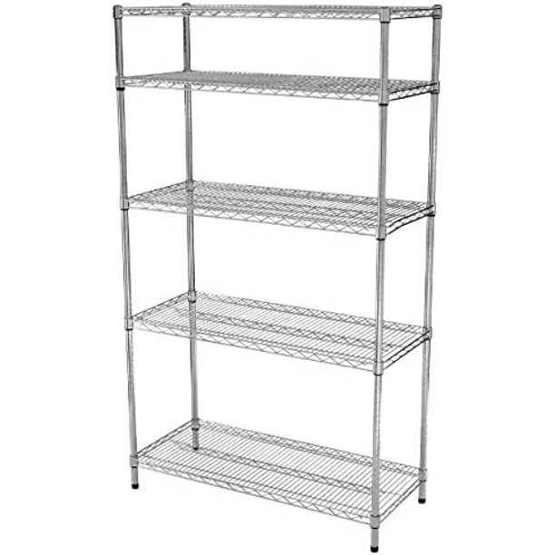 Simple Deluxe Heavy Duty 5Shelf Shelving Unit, 35" D x 18"W x 70" H