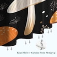thumbnail image 6 of Colorful Mushroom Plant Black Pattern Shower Curtain 36"x72" ,Bathroom Decorative Shower Curtains Set with 12 Hooks,Modern Waterproof Washable Shower Curtain, 6 of 6