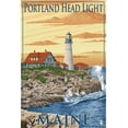 thumbnail image 3 of Portland, Maine - Portland Head Light - Lantern Press Artwork (16x24 Gallery Wrapped Stretched Canvas), 3 of 4