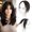 #1B Natural Black, variant on DAPRZIY clip-on bangs, lifelike human hair clip-on bangs, invisible 3D 360° coverage air bangs, light and flowing bangs.