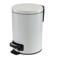 thumbnail image 4 of ELLE Paris 2 Pack Speckled Design 3 Liter Step Bin with Lid Iron Wastebasket in White, 4 of 6